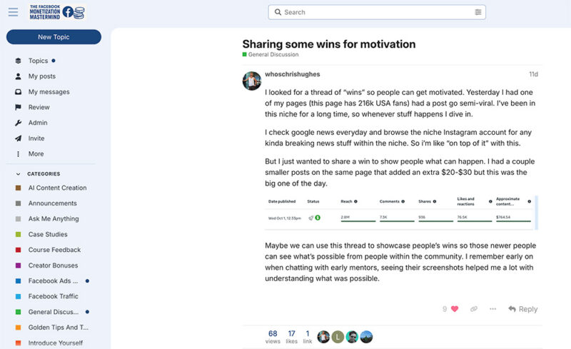 Facebook Monetization Mastermind
