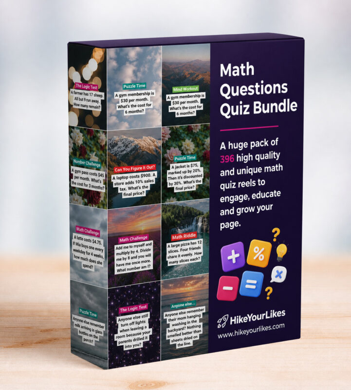 Original Content Bundles: Math Questions Quizzes