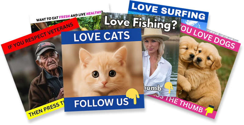 Page like ad creatives fan