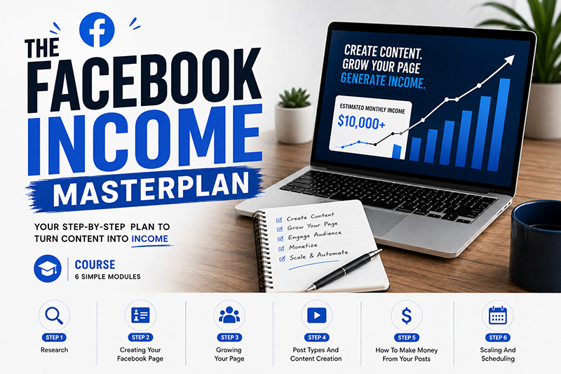 The Facebook Income Masterplan course